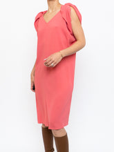 Load image into Gallery viewer, PRADA x Coral Pink Silk Detailed Shoulder Dress (XS, S)