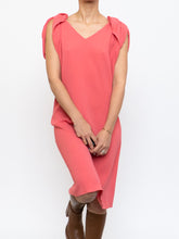 Load image into Gallery viewer, PRADA x Coral Pink Silk Detailed Shoulder Dress (XS, S)