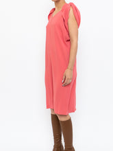 Load image into Gallery viewer, PRADA x Coral Pink Silk Detailed Shoulder Dress (XS, S)