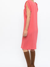 Load image into Gallery viewer, PRADA x Coral Pink Silk Detailed Shoulder Dress (XS, S)