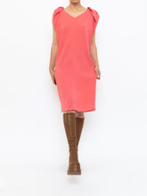 Load image into Gallery viewer, PRADA x Coral Pink Silk Detailed Shoulder Dress (XS, S)