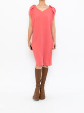 Load image into Gallery viewer, PRADA x Coral Pink Silk Detailed Shoulder Dress (XS, S)