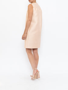 PRADA x Pale Pink Raw Silk Crystal Dress (S, M)