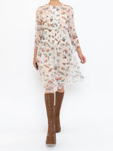 Load image into Gallery viewer, PRADA x Spring 2012 Vintage Car Patterned Delicate Silk Dress (S)