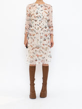 Load image into Gallery viewer, PRADA x Spring 2012 Vintage Car Patterned Delicate Silk Dress (S)