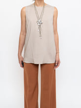 Load image into Gallery viewer, BRUNELLO CUCINELLI x Taupe Silk Top (XS-M)