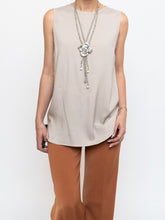 Load image into Gallery viewer, BRUNELLO CUCINELLI x Taupe Silk Top (XS-M)