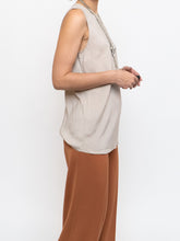 Load image into Gallery viewer, BRUNELLO CUCINELLI x Taupe Silk Top (XS-M)