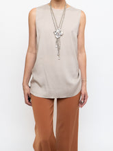 Load image into Gallery viewer, BRUNELLO CUCINELLI x Taupe Silk Top (XS-M)
