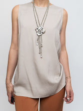 Load image into Gallery viewer, BRUNELLO CUCINELLI x Taupe Silk Top (XS-M)
