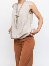 Load image into Gallery viewer, BRUNELLO CUCINELLI x Taupe Silk Top (XS-M)