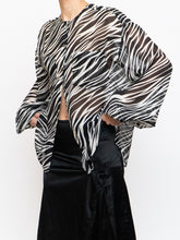 Load image into Gallery viewer, ANINE BING x Zebra Silk Sheer Buttonup (XS-L)