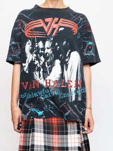 Vintage x Made in USA x VAN HALEN 1991 AOP Faded Tee (XS-XL)