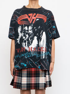Vintage x Made in USA x VAN HALEN 1991 AOP Faded Tee (XS-XL)