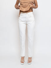 Load image into Gallery viewer, FRAME x White, Brown Stitched Denim Pant (M)