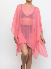 Load image into Gallery viewer, Vintage x Sheer Coral Glitter Coverup (Free Size)