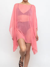 Load image into Gallery viewer, Vintage x Sheer Coral Glitter Coverup (Free Size)