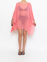 Load image into Gallery viewer, Vintage x Sheer Coral Glitter Coverup (Free Size)
