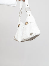 Load image into Gallery viewer, Vintage x White Faux Leather Perforated Purse