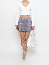 Load image into Gallery viewer, Vintage x Made in USA x LAUNDRY BY SHELLI SEGAL Snakeskin Mini Skirt (M, L)