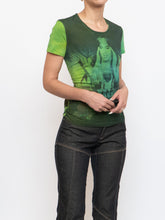 Load image into Gallery viewer, Vintage x Made in Italy x Rare GALIANO Green Tee (S, M)