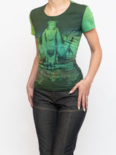 Load image into Gallery viewer, Vintage x Made in Italy x Rare GALIANO Green Tee (S, M)