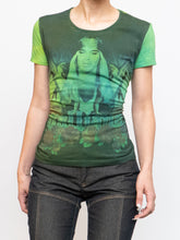 Load image into Gallery viewer, Vintage x Made in Italy x Rare GALIANO Green Tee (S, M)