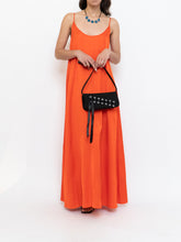 Load image into Gallery viewer, CLUB MONACO x Bright Orange Satin Maxi Dress (XS, S)
