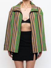 Load image into Gallery viewer, A-K-R-I-S x Green Striped Lightweight Jacket (XS-XL)