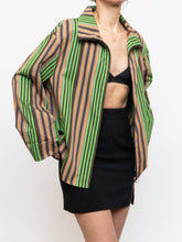 Load image into Gallery viewer, A-K-R-I-S x Green Striped Lightweight Jacket (XS-XL)