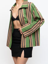 Load image into Gallery viewer, A-K-R-I-S x Green Striped Lightweight Jacket (XS-XL)