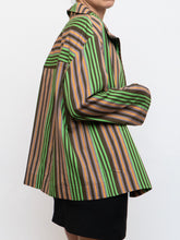 Load image into Gallery viewer, A-K-R-I-S x Green Striped Lightweight Jacket (XS-XL)