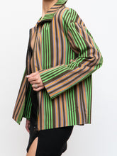 Load image into Gallery viewer, A-K-R-I-S x Green Striped Lightweight Jacket (XS-XL)