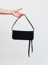 Load image into Gallery viewer, Vintage x STUART WEITZMAN Black Rhinestone Ribbon Purse