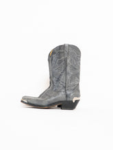 Load image into Gallery viewer, Vintage x DURANGO Grey Buckled Leather Cowboy Boots (8.5, 9)
