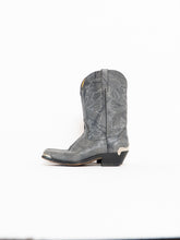 Load image into Gallery viewer, Vintage x DURANGO Grey Buckled Leather Cowboy Boots (8.5, 9)