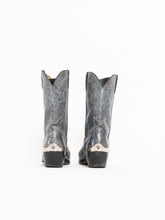Load image into Gallery viewer, Vintage x DURANGO Grey Buckled Leather Cowboy Boots (8.5, 9)
