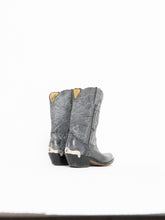 Load image into Gallery viewer, Vintage x DURANGO Grey Buckled Leather Cowboy Boots (8.5, 9)