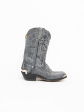 Load image into Gallery viewer, Vintage x DURANGO Grey Buckled Leather Cowboy Boots (8.5, 9)