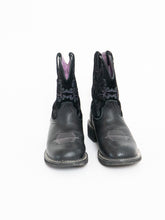 Load image into Gallery viewer, ARIAT x Purple &amp; Black Leather Short Cowboy Boot (9W)