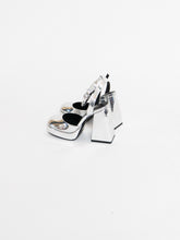 Load image into Gallery viewer, Modern x SPRING Silver Platform Rhinestone Heels (5.5, 6)