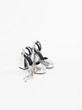 Load image into Gallery viewer, Modern x SPRING Silver Platform Rhinestone Heels (5.5, 6)