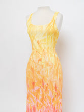 Load image into Gallery viewer, Vintage x ROBERT CAVALLI Yellow Patterned Bodycon Dress (M, L)