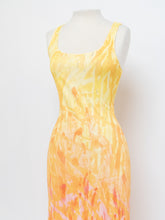 Load image into Gallery viewer, Vintage x ROBERT CAVALLI Yellow Patterned Bodycon Dress (M, L)