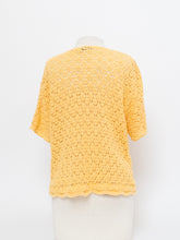 Load image into Gallery viewer, Vintage x Yellow Crochet Tee (S-L)