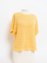 Load image into Gallery viewer, Vintage x Yellow Crochet Tee (S-L)