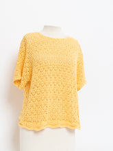 Load image into Gallery viewer, Vintage x Yellow Crochet Tee (S-L)