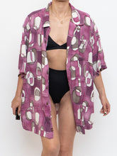 Load image into Gallery viewer, Vintage X TOMMY BAHAMA Pink Silk Patterned Short Sleeve Button Up (XS-XL)