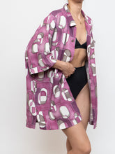 Load image into Gallery viewer, Vintage X TOMMY BAHAMA Pink Silk Patterned Short Sleeve Button Up (XS-XL)
