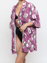 Load image into Gallery viewer, Vintage X TOMMY BAHAMA Pink Silk Patterned Short Sleeve Button Up (XS-XL)